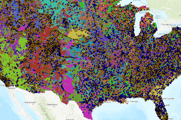 Hydrologic Landscape Regions and USGS Streamgages | Data Basin