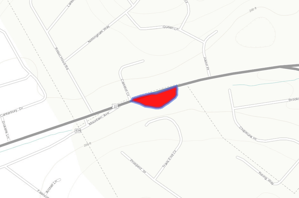Potential vernal pool along Rt 22 | Data Basin