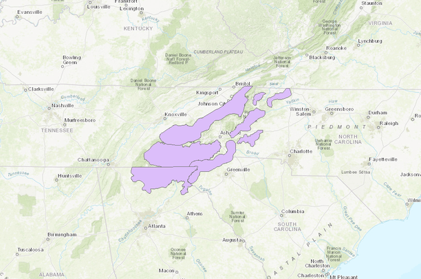 Southern Blue Ridge Fire Learning Network--landscapes | Data Basin