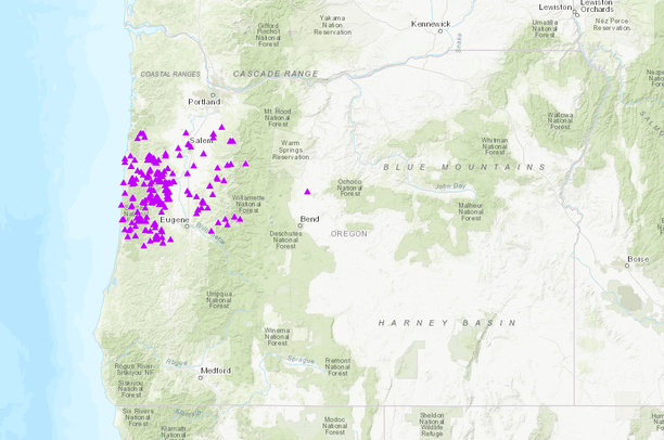 Oregon Fish Passage Barriers - Removed or Replaced | Data Basin