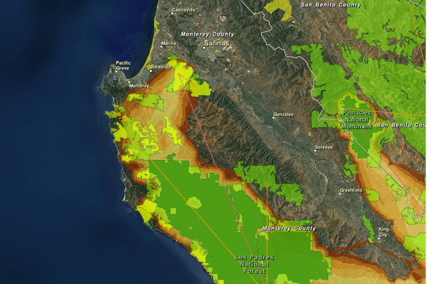 Bay area tsunami hazard zone map