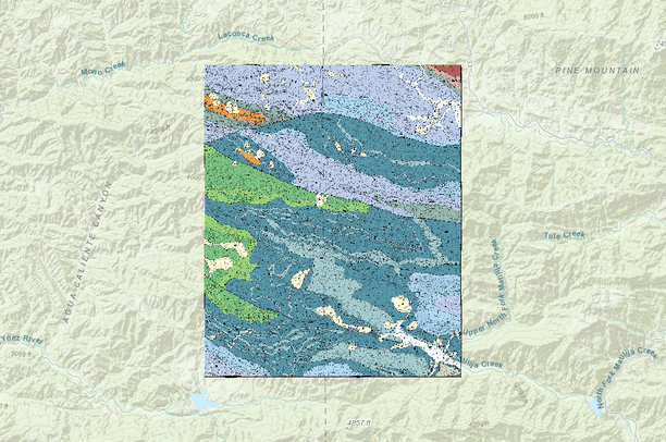 Dibblee Maps Old Man Mountain USGS Quad, Dibblee Geology | Data Basin