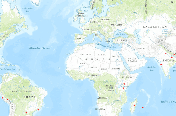 1997 Map Trip Around the World - 1997-98 | Data Basin