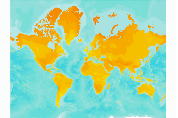 Calculated change (Celsius) in seasonal temperature maximum (Spring ...