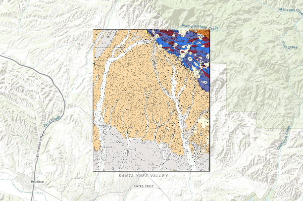 Dibblee Maps Los Olivos USGS Quad, Dibblee Geology | Data Basin