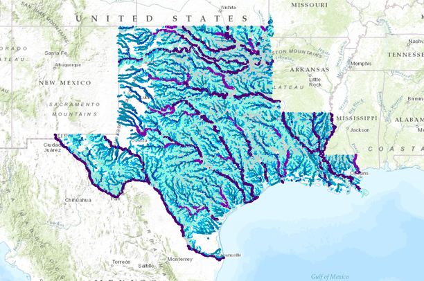 River Classification Framework for TX, OK, and LA | Data Basin