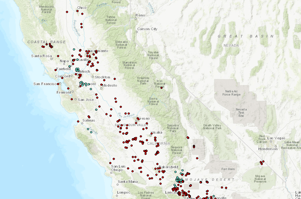 Nuclear Power Plants California Map