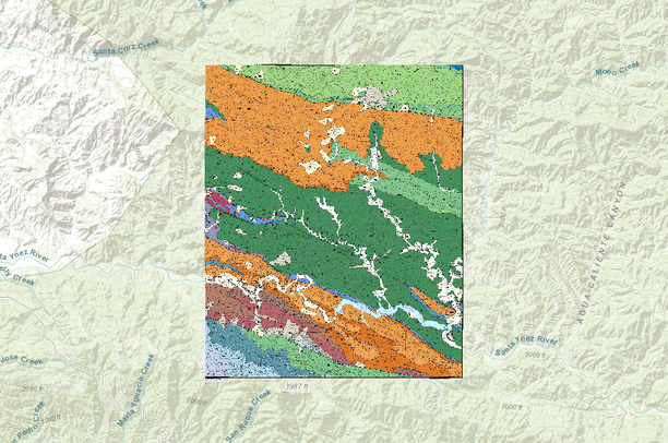 Dibblee Maps Little Pine Mountain USGS Quad, Dibblee Geology | Data Basin
