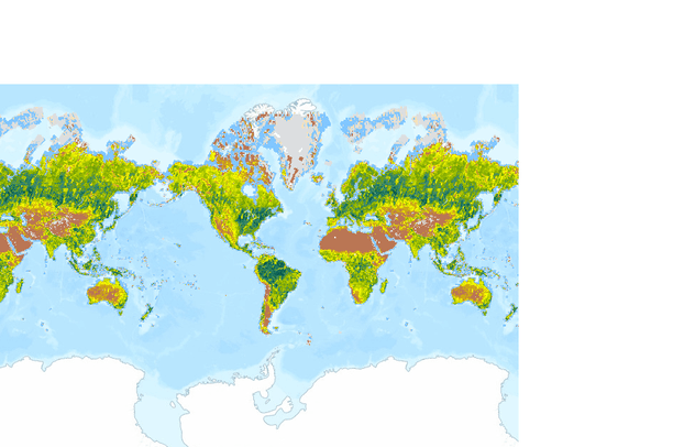 Ndvi Raster Landsat GLS - Normalized Difference Vegetation Index NDVI | Data Basin