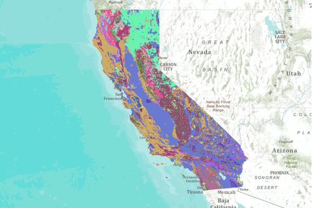Geology of California, USA | Data Basin