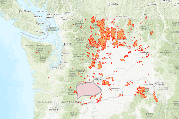 WA Large Fires | Data Basin