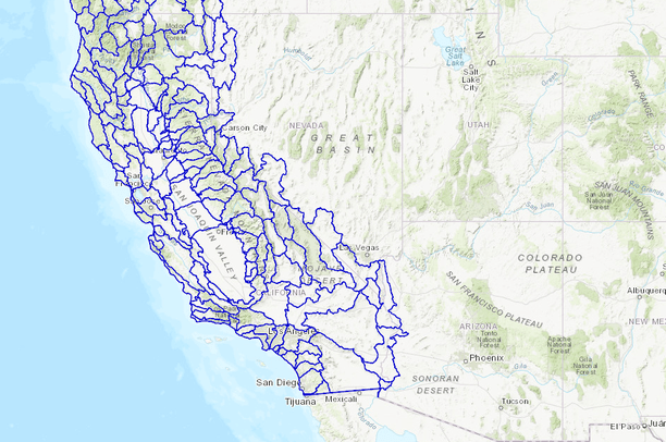 Huc8 CA HUC 8 | Data Basin