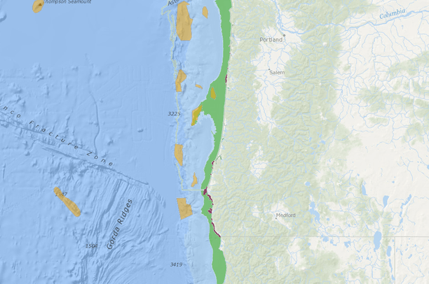 Oregon Offshore Fish and Wildlife Considerations - Other | Data Basin