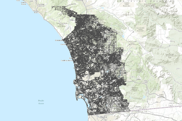 Parcels, San Diego  Data Basin