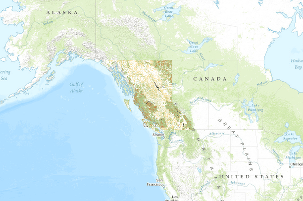 Bcdo Map BC Ecological Proxy | Data Basin