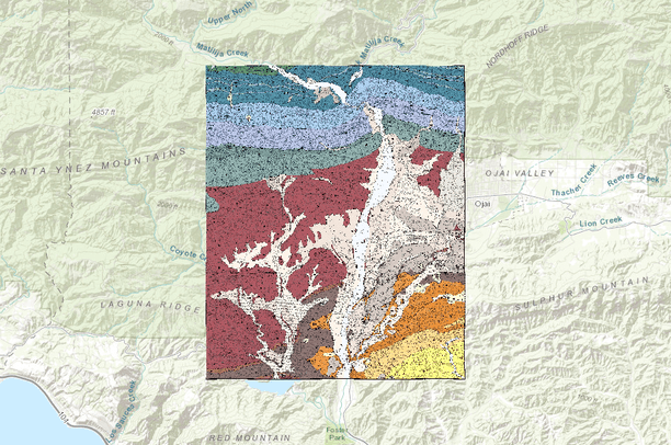 Dibblee Maps Matilija USGS Quad, Dibblee Geology | Data Basin