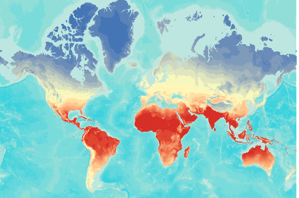 Seasonal spring temperature (Celsius), 2080-2099, average of 16 GCMs ...