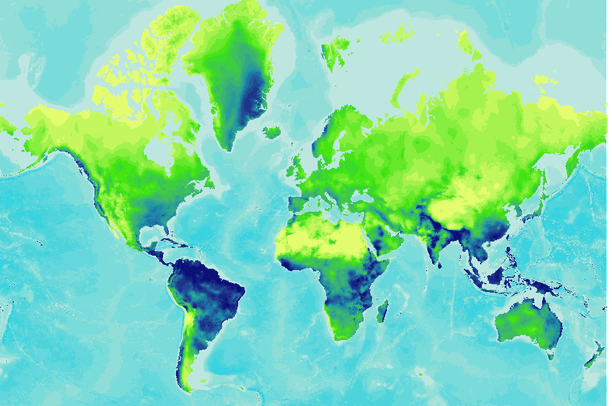 Average Spring Map Standard deviation for average spring precipitation (mm), 2020-2039, 16 ...