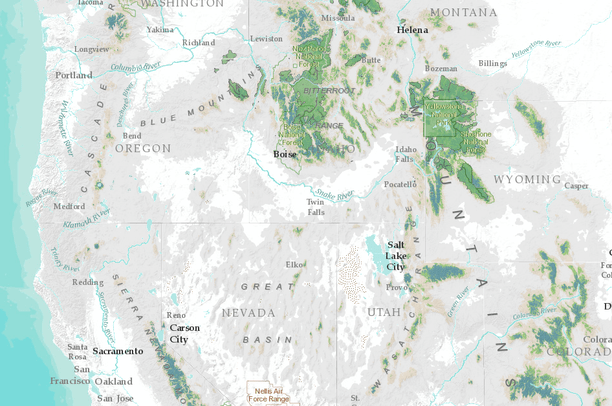 Y2Y Demonstration Map | Data Basin