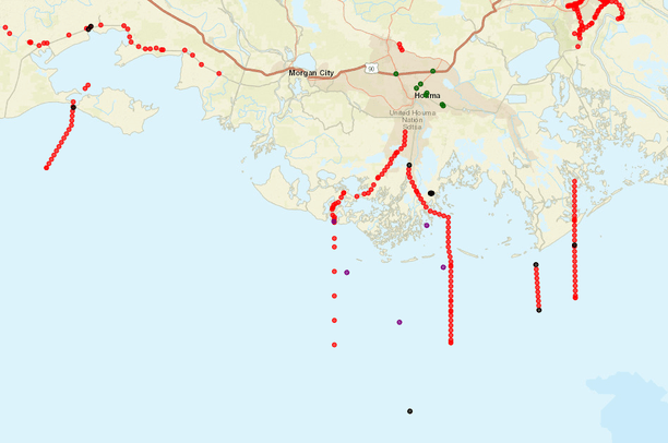 Louisiana Gulf Intracoastal Waterway (GIWW) | Data Basin