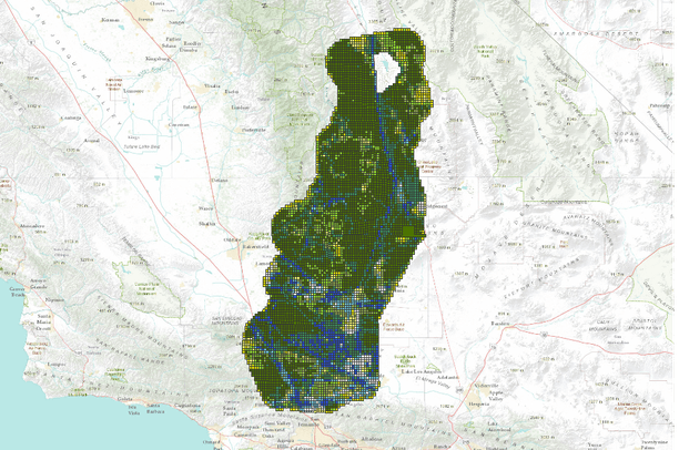 Tehachapi Study Area: Biological Potential versus Disturbance - Grouped ...