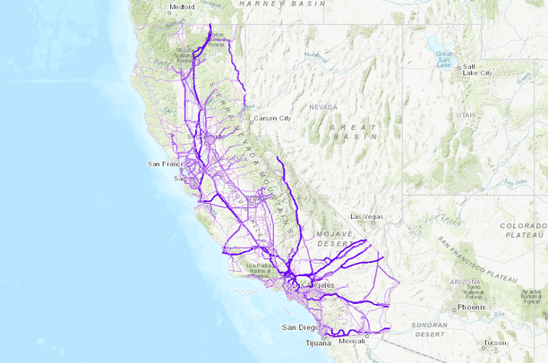 CEC Transmission Lines, California | Data Basin