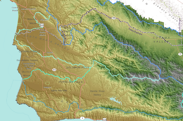 Sample Map Santa Barbara County Data Basin
