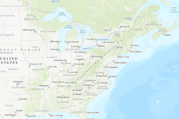Percent catchment under crop-rivers | Data Basin