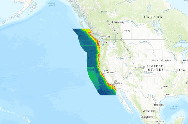 California Current California Current System predicted seabird abundance, Spring | CA ...