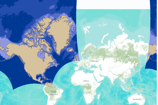 Bathymetry of the USA