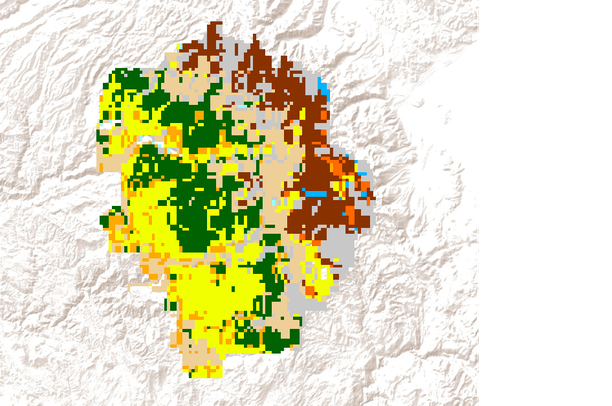 MC1 Simulation Results Regional 800m spatial grain - Yosemite National Park