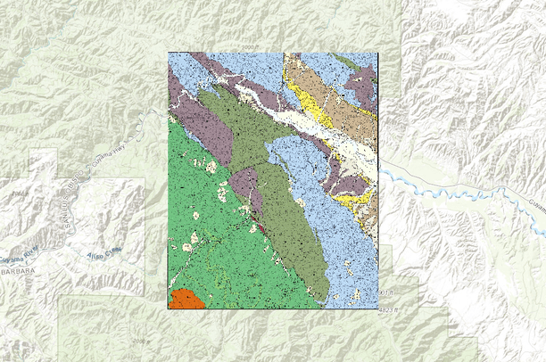 Miranda Pine Mountain USGS Quad, Dibblee Geology | SBC Atlas
