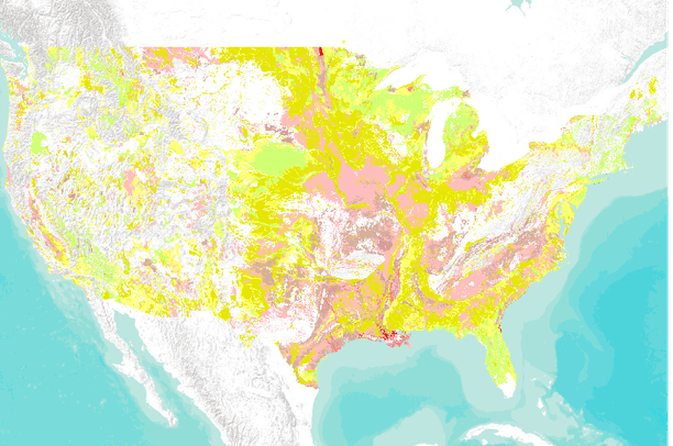 Percent Clay In Deep Soil Horizons For The Contiguous USA Data Basin Preview 