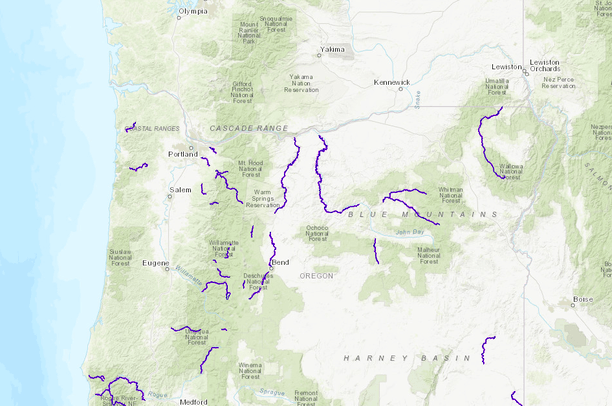 Oregon State Scenic Waterways | Data Basin