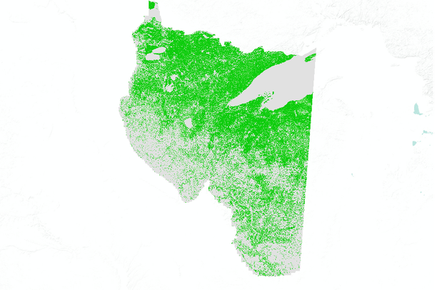 National Land Cover Database, percent tree canopy coverage- superzone ...
