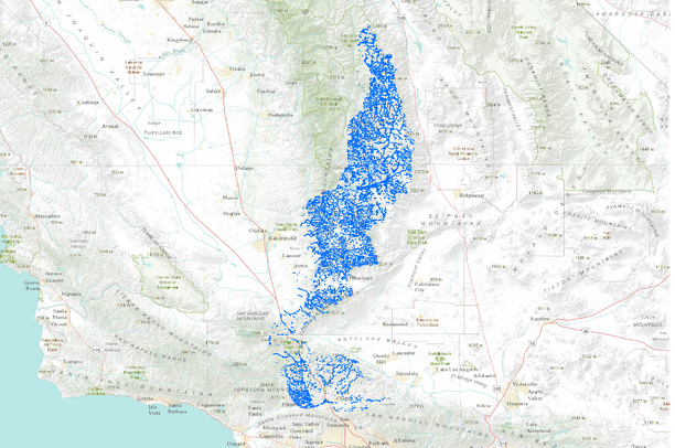 Tehachapi Area Map.pdf Western riparian areas in Tehachapi | Data Basin